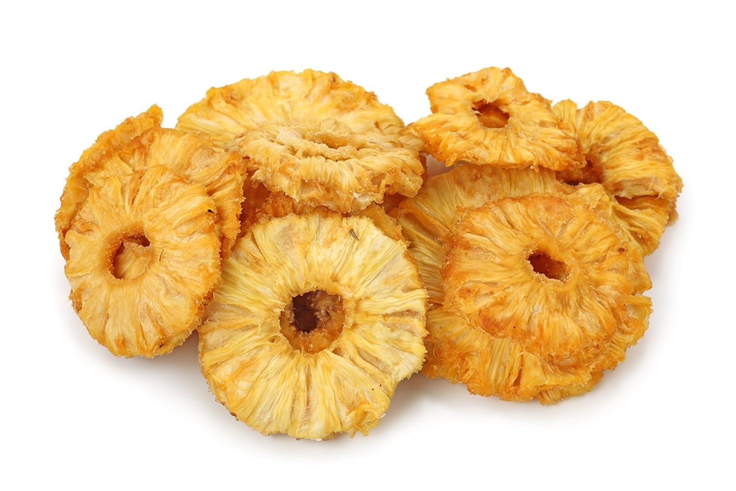 image:imageYupik Organic Dried Pineapple Rings 1 lb 16 oz NonGMO GlutenFree Kosher Vegan Tropical Dried Fruits No Added Sugar Sliced Pineapple Source of Fiber Healthy Snacks Ideal for BakingPineapple