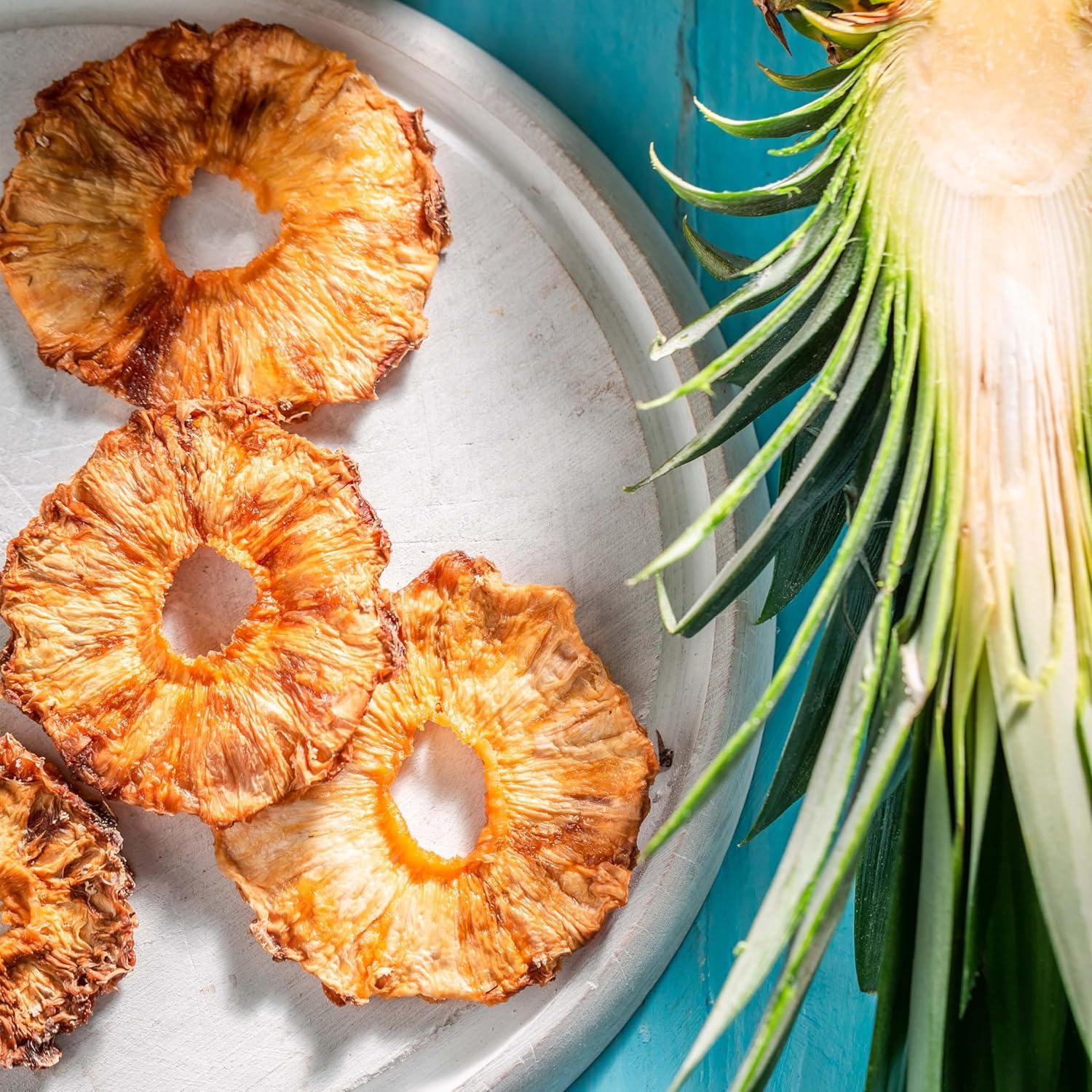 image:imageYupik Organic Dried Pineapple Rings 1 lb 16 oz NonGMO GlutenFree Kosher Vegan Tropical Dried Fruits No Added Sugar Sliced Pineapple Source of Fiber Healthy Snacks Ideal for BakingPineapple