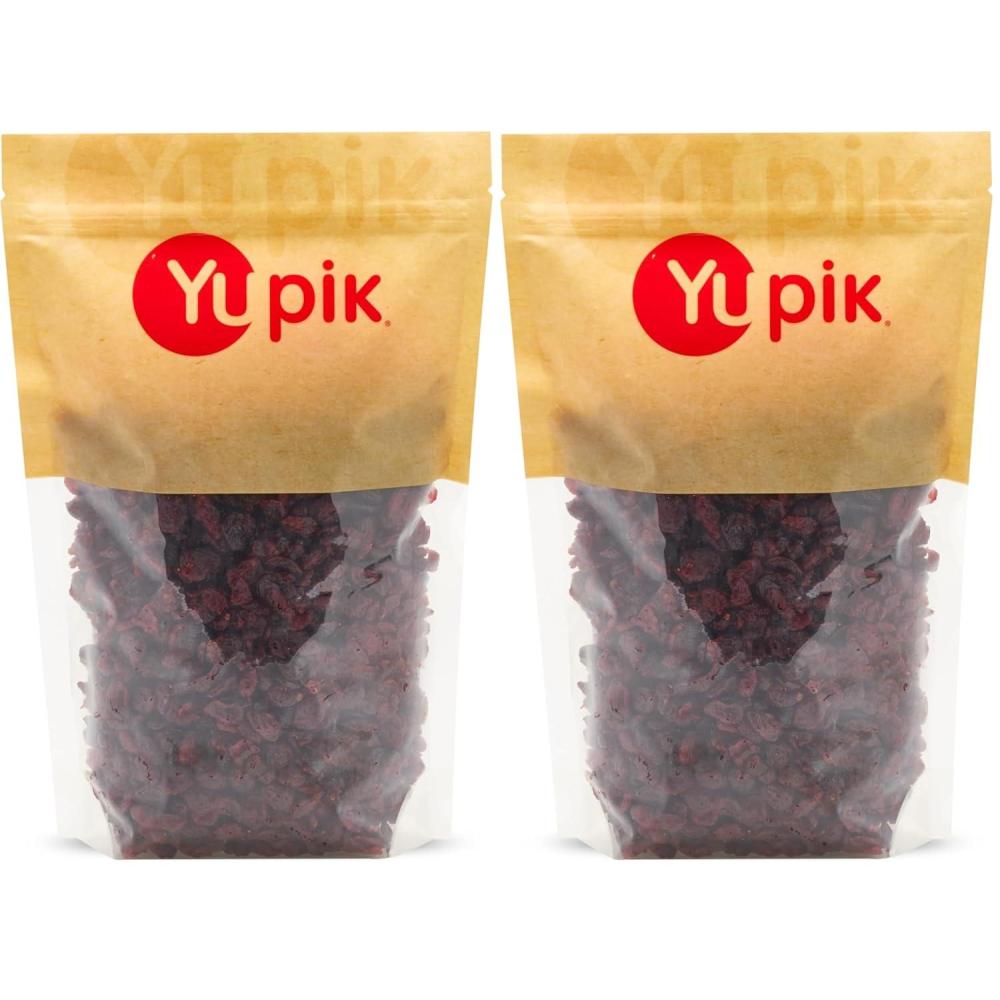 image:imageYupik Dried Cranberries 22 lb 352 oz Dried Whole Fruits Fruity amp Tart Plump amp Chewy Source of Fiber Healthy Snacks Ideal for Baking amp Topping22 Pound Pack of 2