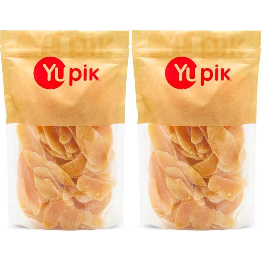 image:imageYupik Dried Mango Sliced 22 lb 352 oz GlutenFree Vegan Kosher Sweetened Tropical Dried Fruits Mango Slices No Added Sulphites Fruity Snacks Ideal for Baking amp Topping22 Pound Pack of 2