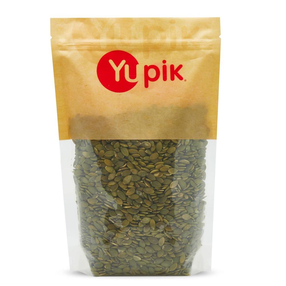 image:imageYupik Raw Pumpkin Seeds No Shell 1 lb 16 oz GMOFree GlutenFree Kosher Shelled Pepitas SaltFree OilFree PlantBased Protein Source of Fiber Healthy Snacks Ideal for Baking amp Topping