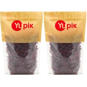 Yupik Dried Cranberries, 2.2 lb (35.2 oz), Dried Whole Fruits, Fruity & Tart, Plump & Chewy, Source of Fiber, Healthy Snacks, Ideal for Baking & Topping(2.2 Pound (Pack of 2))