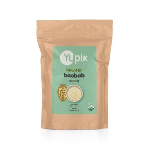 Yupik Organic Baobab Powder 8.8 oz, USDA Certified, Non-GMO, Vegan, Gluten-Free, Kosher, High in Fiber, Tart Superfood for Smoothies, Juices & Baking(Yupik Organic Powder  Baobab)