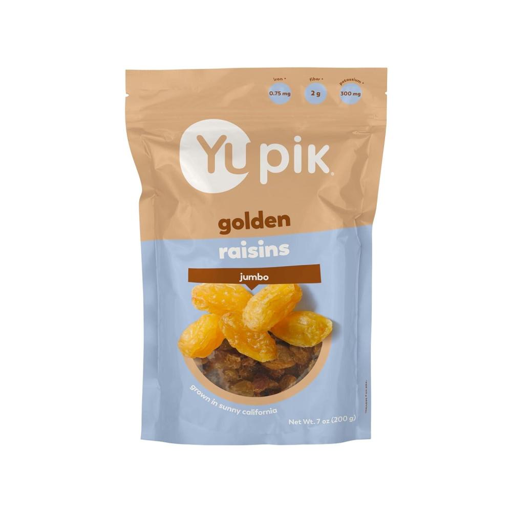 image:imageYupik Jumbo Golden Raisins 7 Oz GlutenFree Kosher Dried Fruits Naturally Sweet Unsweetened Seedless Healthy Snacks Grown in CaliforniaMedium