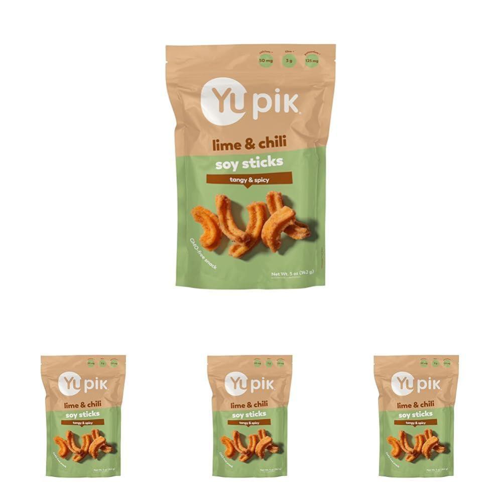 image:imageYupik Lime amp Chili Soy Sticks 5 Oz GMOFree Snack Crunchy Zesty Snack Crispy Soya Crackers Natural Flavors Perfect for Any Occasion5 Ounce Pack of 4