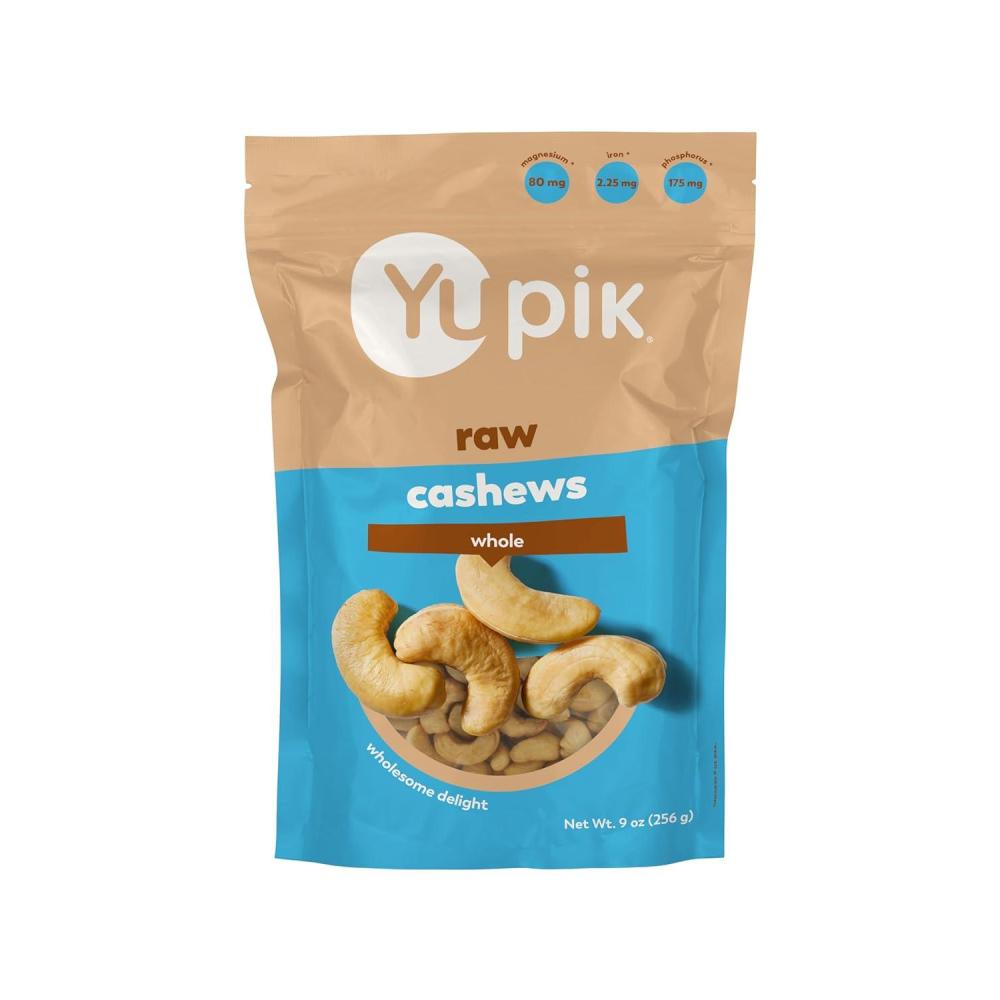 image:imageYupik Raw Whole Cashews 9 Oz GlutenFree Kosher Raw Nuts Unsalted Unroasted OilFree Nutritious amp Healthy Snacks9 Oz