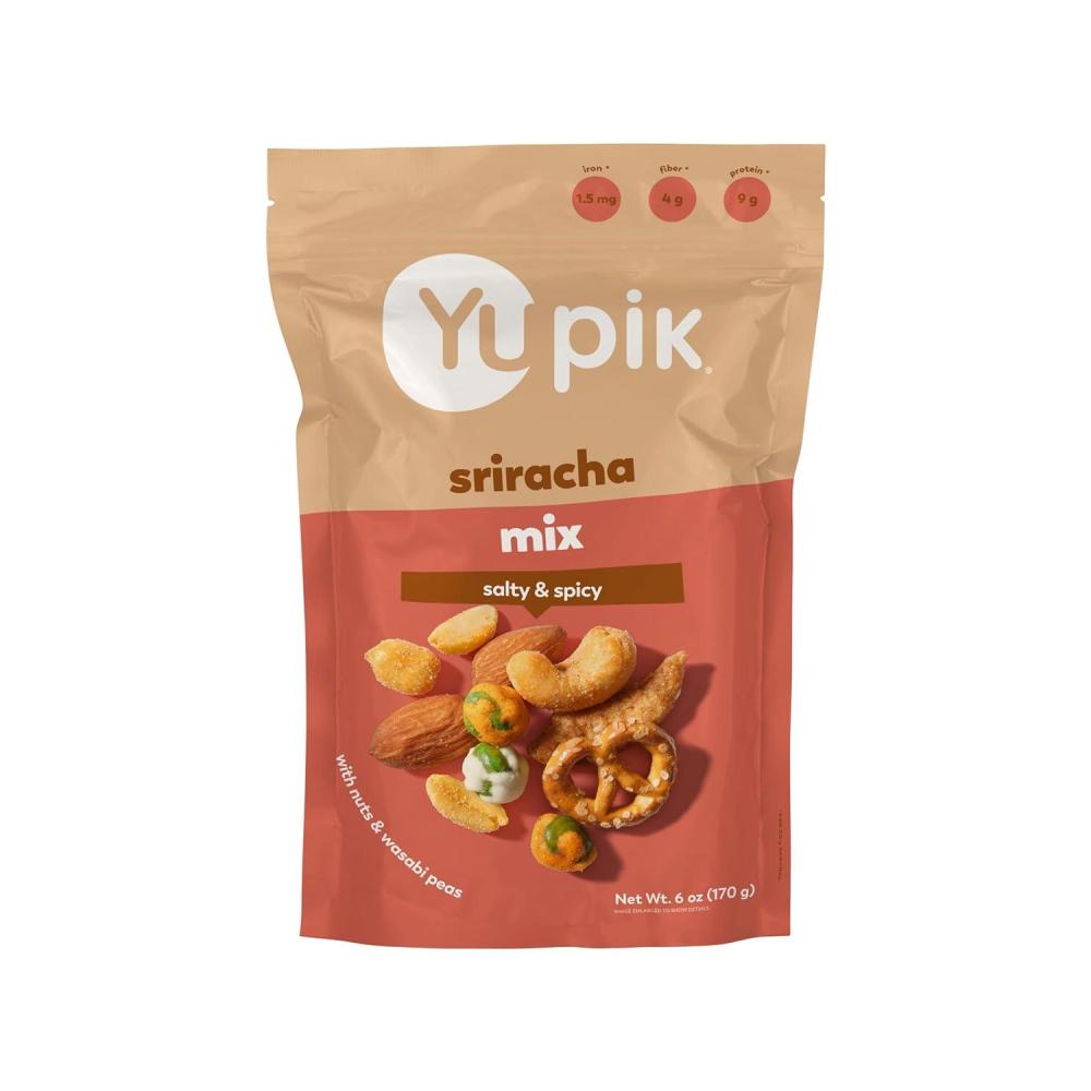 image:imageYupik Sriracha Mix 6 Oz Savory Crunchy Snack Spicy Blend BBQ Trail Mix Protein Snacks Cashews Wasabi Peas Pretzels Game Night amp Party Snack