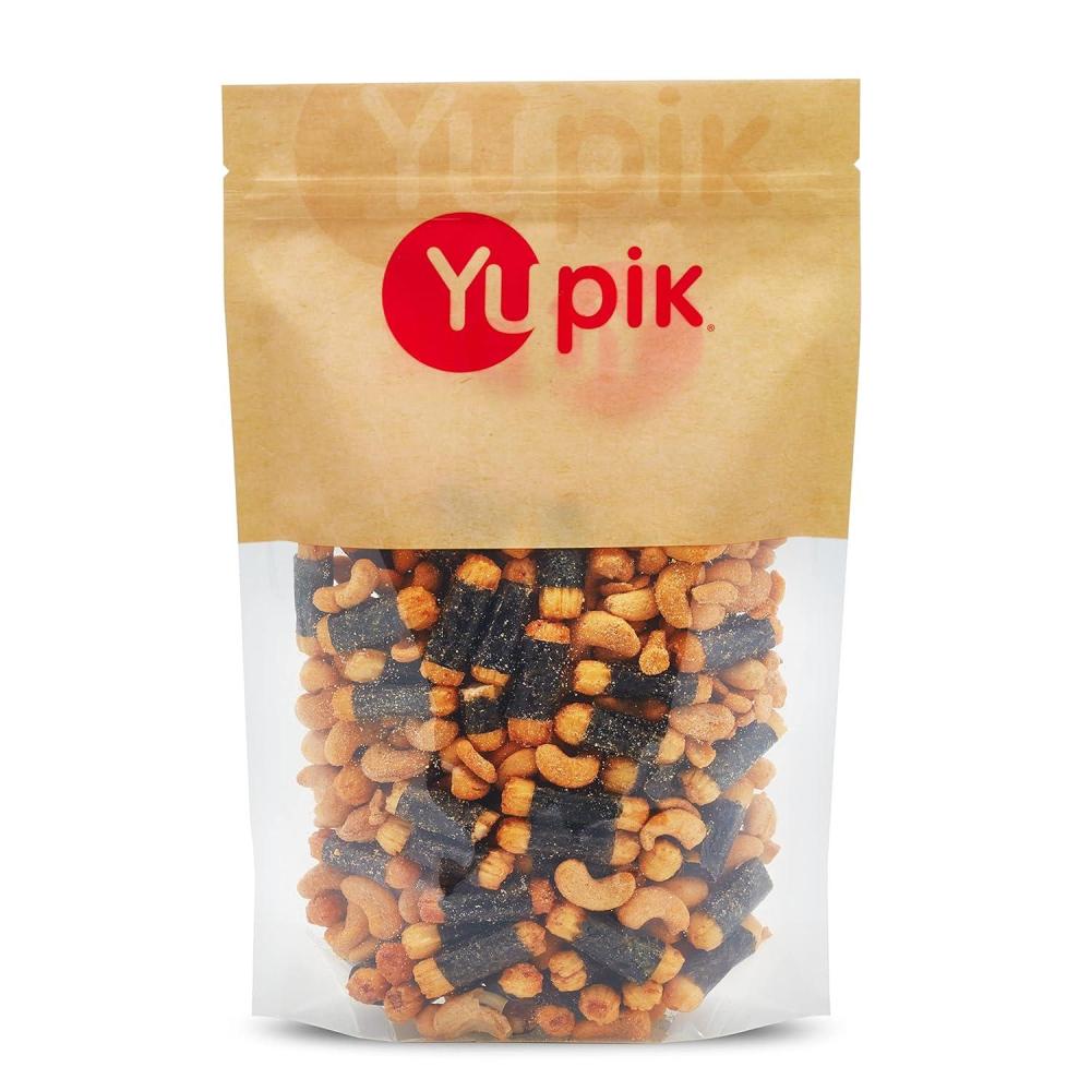 image:imageYupik Sushi Mix with Cashews 5 Oz Crunchy Savory Snack Rice Crackers Dried Seaweed Sushi Flavored Nuts Shichimi Togarashi Spices Unique AsianInspired Snack Party Snacks1 Ounce Pack of 6