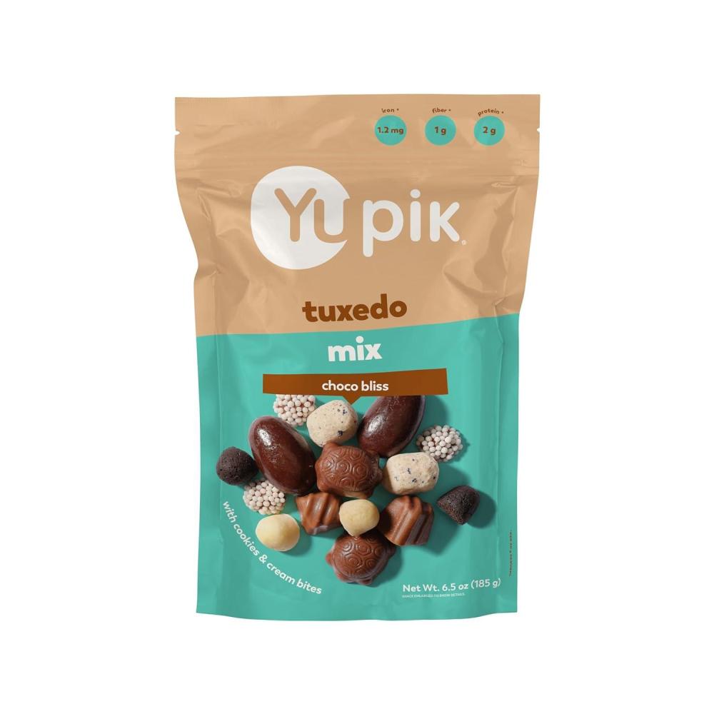 image:imageYupik Tuxedo Mix 65 Oz Chocolatey Bites Tuxedo Cake Flavor Blend of Chocolates Cookies amp Cream Brownie Bites Chocolate Covered Almonds Special Treat Party Snack