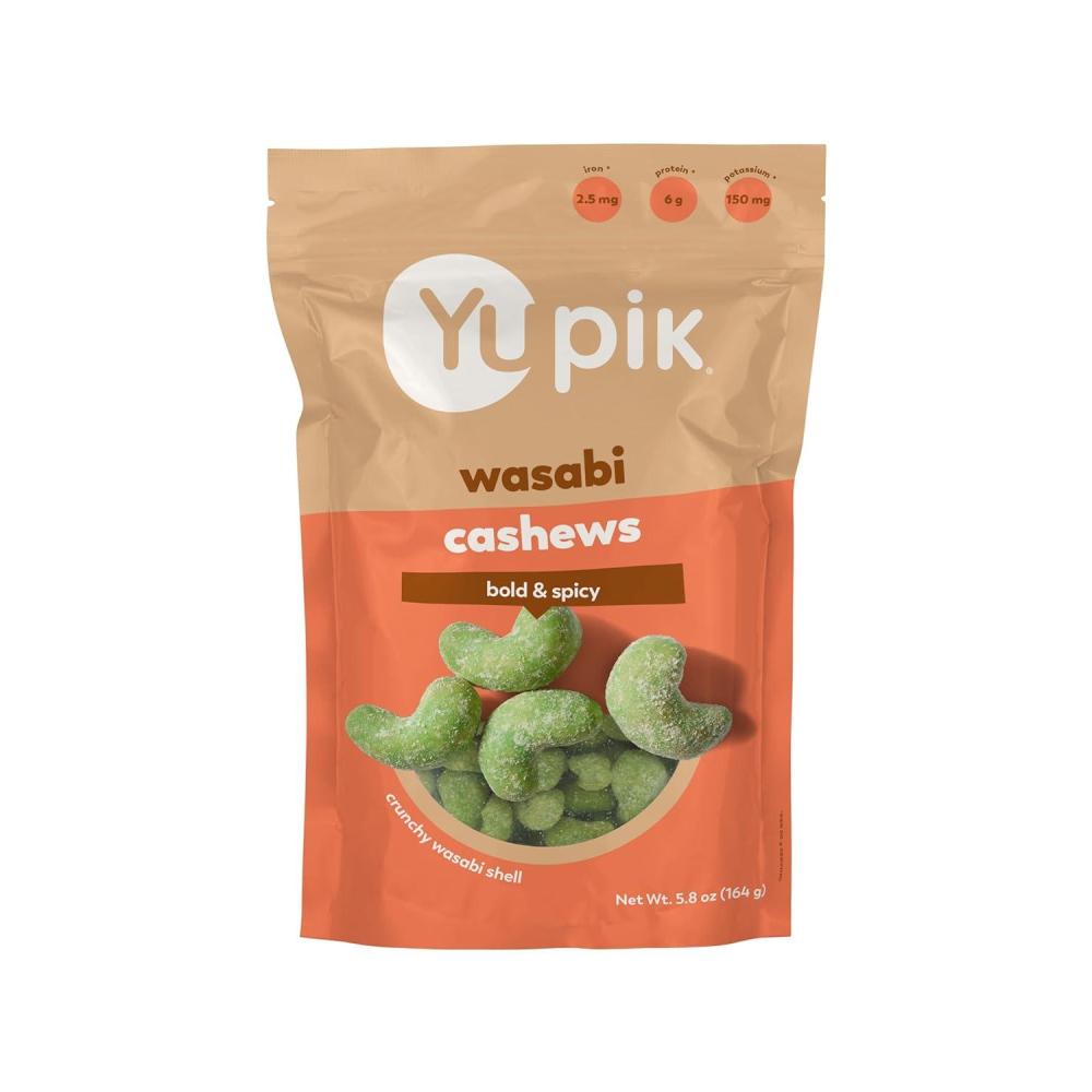 image:imageYupik Wasabi Cashews 58 Oz Intense Spicy Snacks Crunchy Cashews Wasabi Flavored Shell AsianInspired Snacks Perfect for Sushi Night Party Snacks Game Night