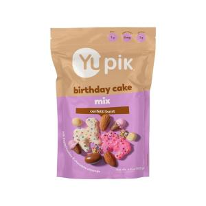 Yupik Birthday Cake Mix, 6.5 Oz, Sweet Snacks, Festive Blend with Sprinkle Sugar Cookies, Shortbread, Chocolate Almonds, Chocolate Confetti Bites, Happy Birthday Party Treat, Unique Snacks