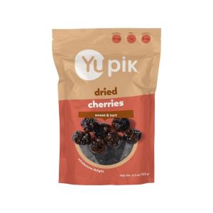 Yupik Dried Cherries, 6.5 Oz, Gluten-Free, Kosher, Dried Fruits, Tart & Sweet Whole Cherries, Pitted, Healthy Snacks, Source of Vitamin A and Vitamin C(6.5 Oz)