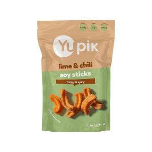 Yupik Lime & Chili Soy Sticks, 5 Oz, GMO-Free Snack, Crunchy Zesty Snack, Crispy Soya Crackers, Natural Flavors, Perfect for Any Occasion(5 Ounce (Pack of 1))