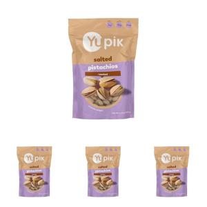 Yupik Roasted Salted Pistachios, In Shell, 6.5 Oz, Gluten-Free, Kosher, Crunchy Pistachios Seasoned with Sea Salted, Healthy Snacks, Protein Nuts, Rich in Fiber(6.5 Oz (Pack of 4))