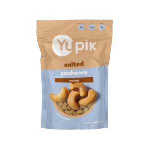 Yupik Roasted Salted Whole Cashews, 8 Oz, Gluten-Free, Kosher, Crunchy Cashews with Sea Salt, Savory Snacks(8 Oz)