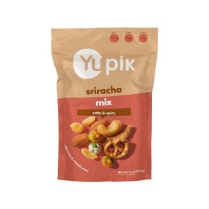 Yupik Sriracha Mix, 6 Oz, Savory Crunchy Snack, Spicy Blend, BBQ Trail Mix, Protein Snacks, Cashews, Wasabi Peas, Pretzels, Game Night & Party Snack