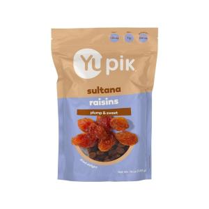Yupik Sultana Raisins, 10 Oz, Gluten-Free, Kosher, Plump Dried Fruits, Naturally Sweet, Unsweetened, Seedless, Healthy Snacks