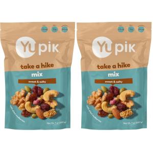 Yupik Take A Hike Mix, 7 Oz, Gluten-Free, Non-GMO, Energizing Snack, Sweet & Salty Trail Mix, Crunchy Nuts, Dried Fruits, Dried Mulberries, Roasted Cashews, Pistachios, Pumpkin Seeds(7 Ounce (Pack of 2))