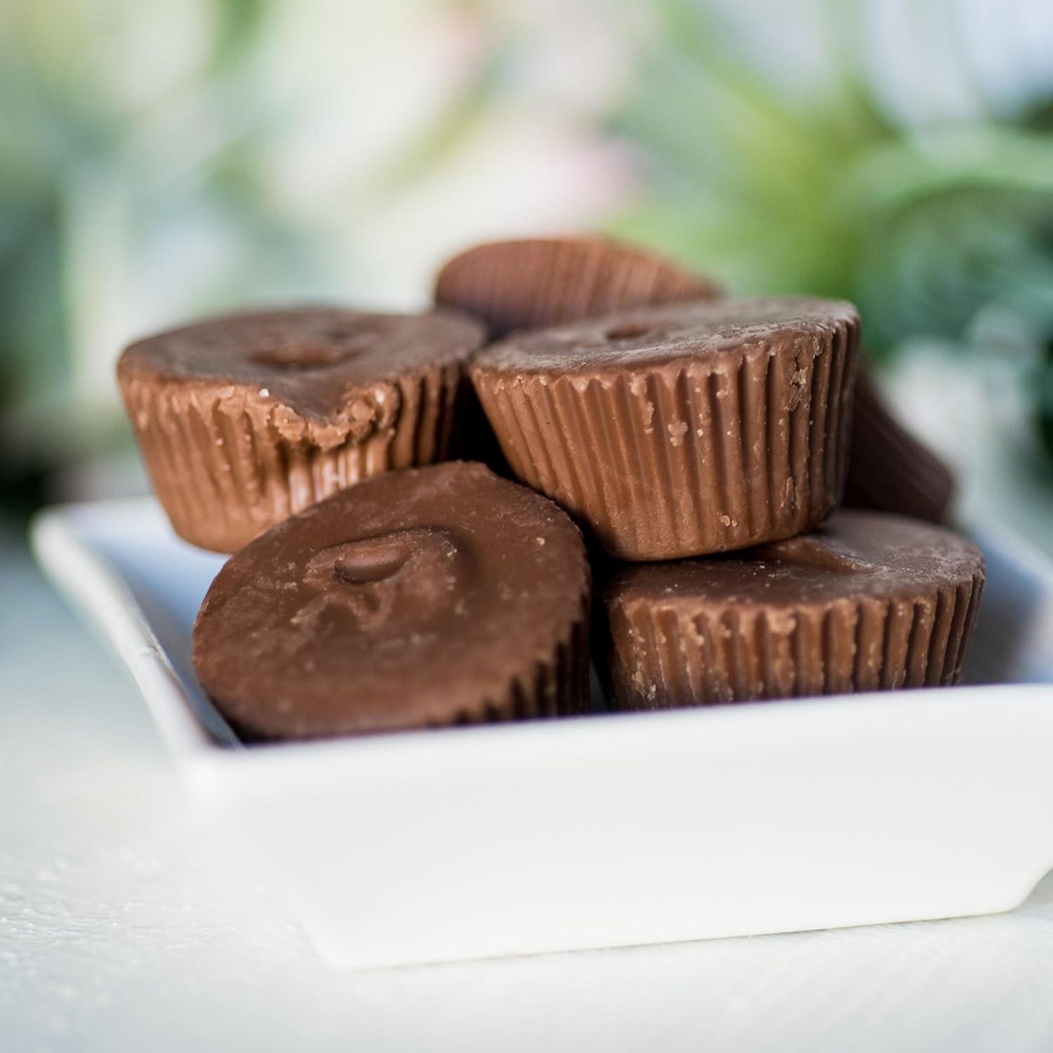 image:imageYupik Mini Peanut Butter Cups 22 lb 352 oz Kosher Milk Chocolate Goblets Peanut Butter Filling Smooth amp Creamy Delicious Snacks Ideal for Baking Topping amp GiftingMilk Chocolate Peanut Butter