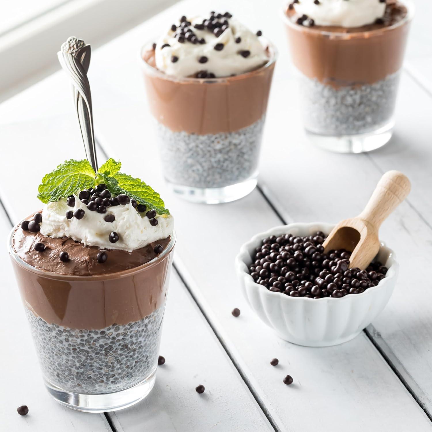 image:imageYupik Organic Dark Chocolate Covered Chia Seeds 70 Cacao 1 lb 16 oz GlutenFree GMOFree Kosher Vegan Chia Coated in Dark Chocolate Smooth amp Crunchy Healthy Snacks For Baking amp Topping