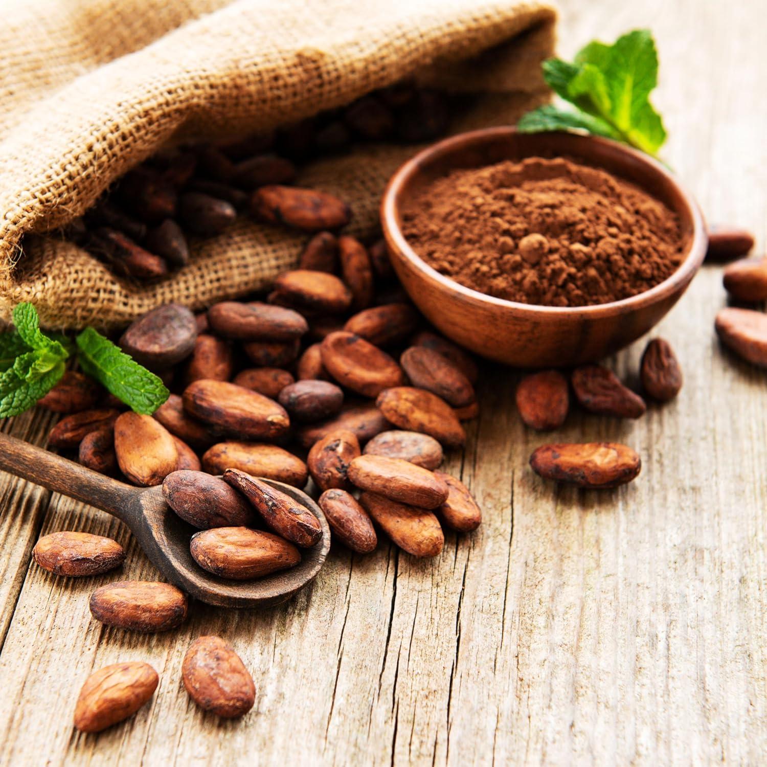 image:imageYupik Organic Raw Cacao Beans 22 lb 352 oz Vegan GMOFree Kosher GlutenFree Dried Beans Fermented Unroasted No Sugar Added Source of Fiber amp Iron Ideal for Baking amp Chocolate MakingOrganic Raw Cacao Beans