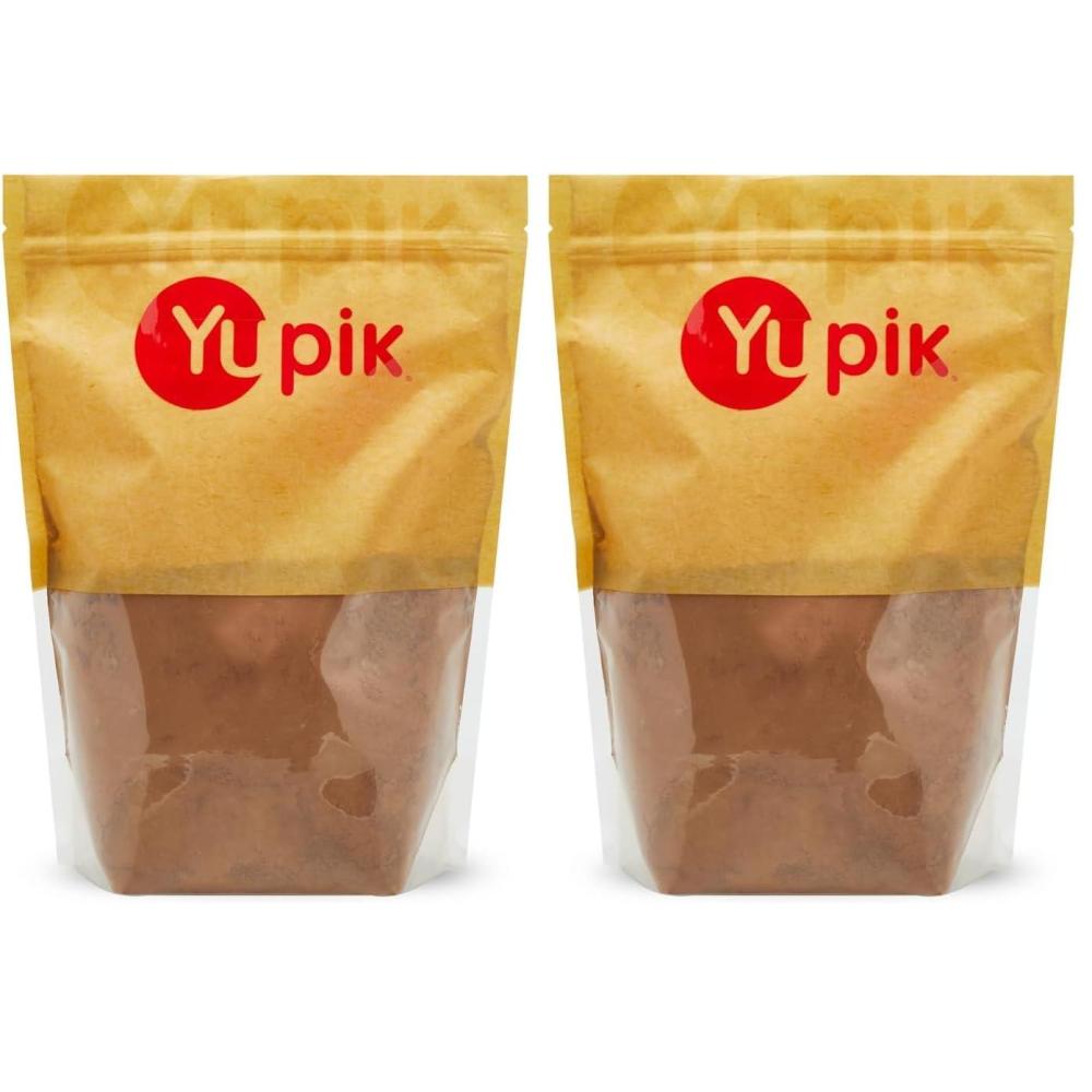image:imageYupik Alkalized Cocoa Powder 22 lb 352 oz Vegan GlutenFree GMOFree Kosher DairyFree No Sugar Added Dutch Processed Cocoa Smooth Chocolate Flavor Ideal for Baking amp Beverages22 Pound Pack of 2