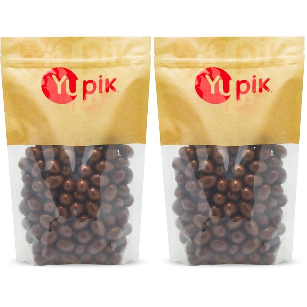 image:imageYupik Milk Chocolate Covered Almonds 22 lb 352 oz Kosher Whole Nuts Almonds Dipped in Fine Milk Chocolate Crunchy amp Smooth Chocolate Candy Classic Sweet Snacks22 Pound Pack of 2