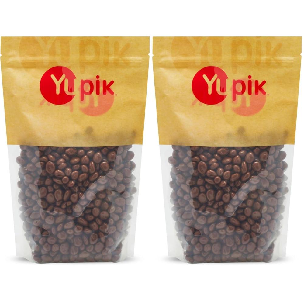 image:imageYupik Milk Chocolate Covered Raisins 22 lb 352 oz Kosher Raisins Dipped in Fine Milk Chocolate Smooth amp Chewy Chocolate Candy Sweet Snacks Ideal for Topping amp Baking22 Pound Pack of 2