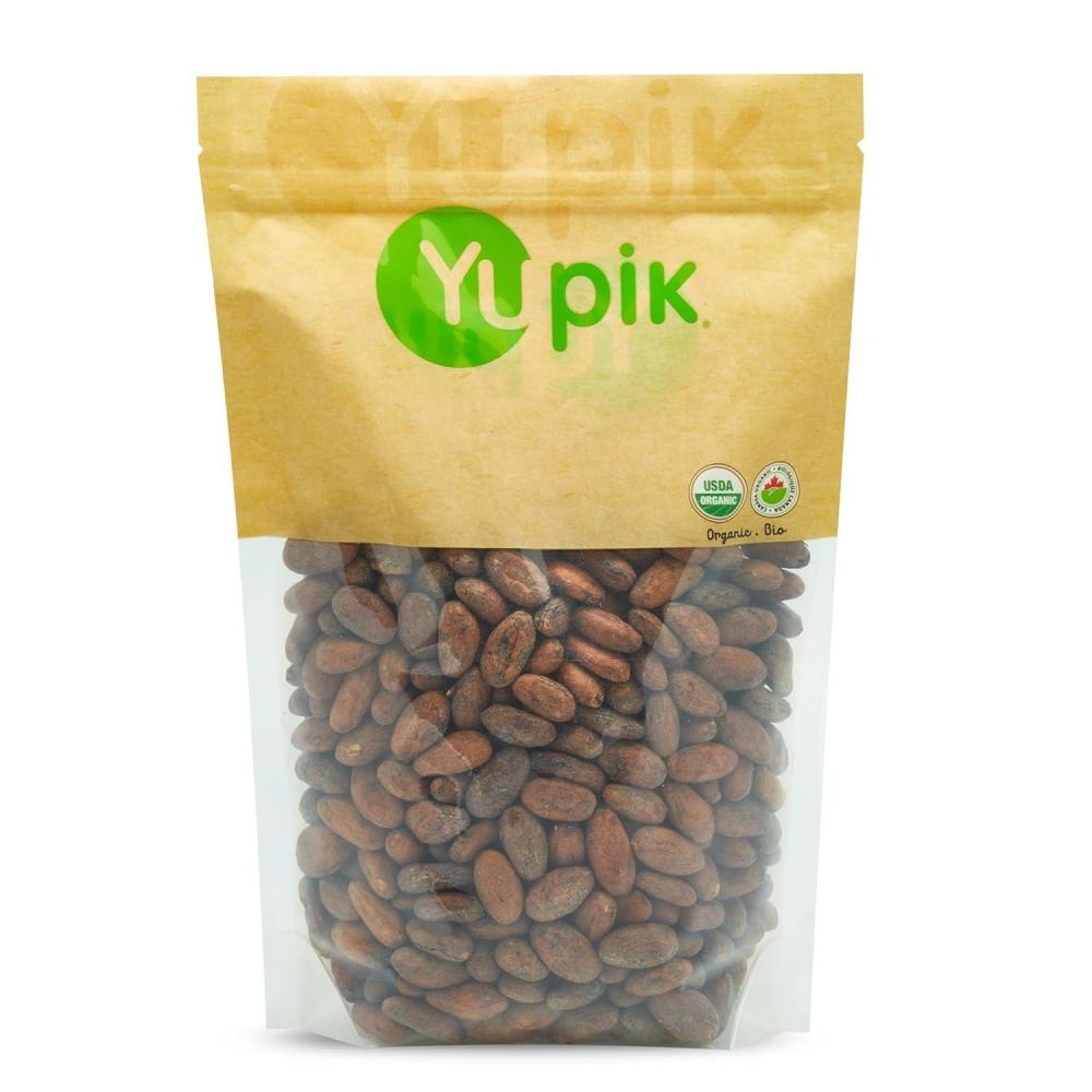 image:imageYupik Organic Raw Cacao Beans 22 lb 352 oz Vegan GMOFree Kosher GlutenFree Dried Beans Fermented Unroasted No Sugar Added Source of Fiber amp Iron Ideal for Baking amp Chocolate MakingOrganic Raw Cacao Beans
