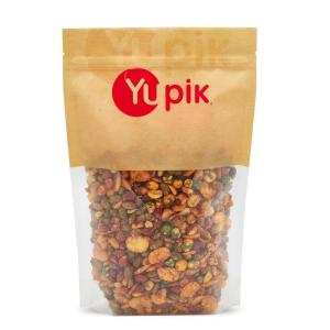 Yupik BBQ Protein Snack Mix, 2.2 lb (35.2 oz), A Blend of Edamame, Peanuts, Wasabi Peas & Roasted Broad Beans, Non-GMO, High in Fiber & Protein, Perfect for Snacking(2.2 Ounce (Pack of 1))