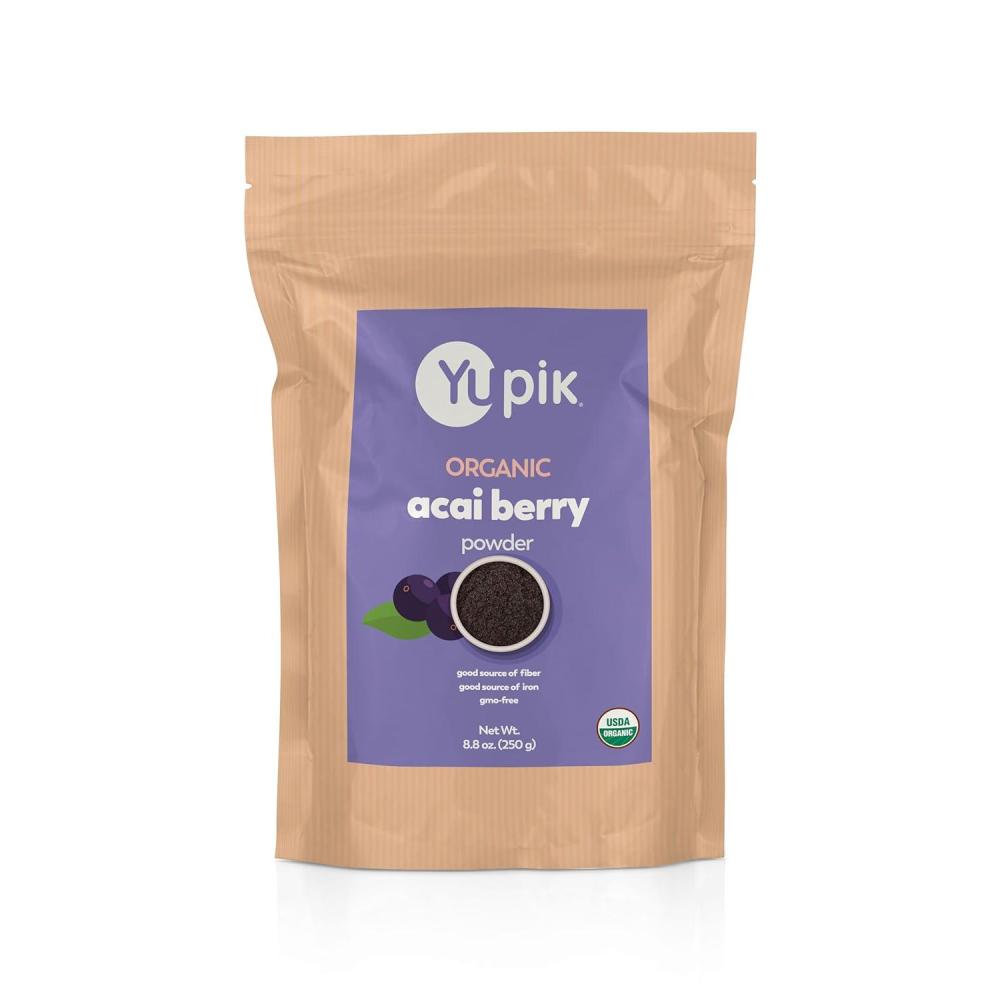 image:imageYupik Organic Acai Berry Powder 88 oz USDA Certified NonGMO Vegan Raw GlutenFree Kosher Superfood Rich in Iron amp Fiber Perfect for Smoothie Bowls Ice Pops amp Baking88 Ounce Pack of 1
