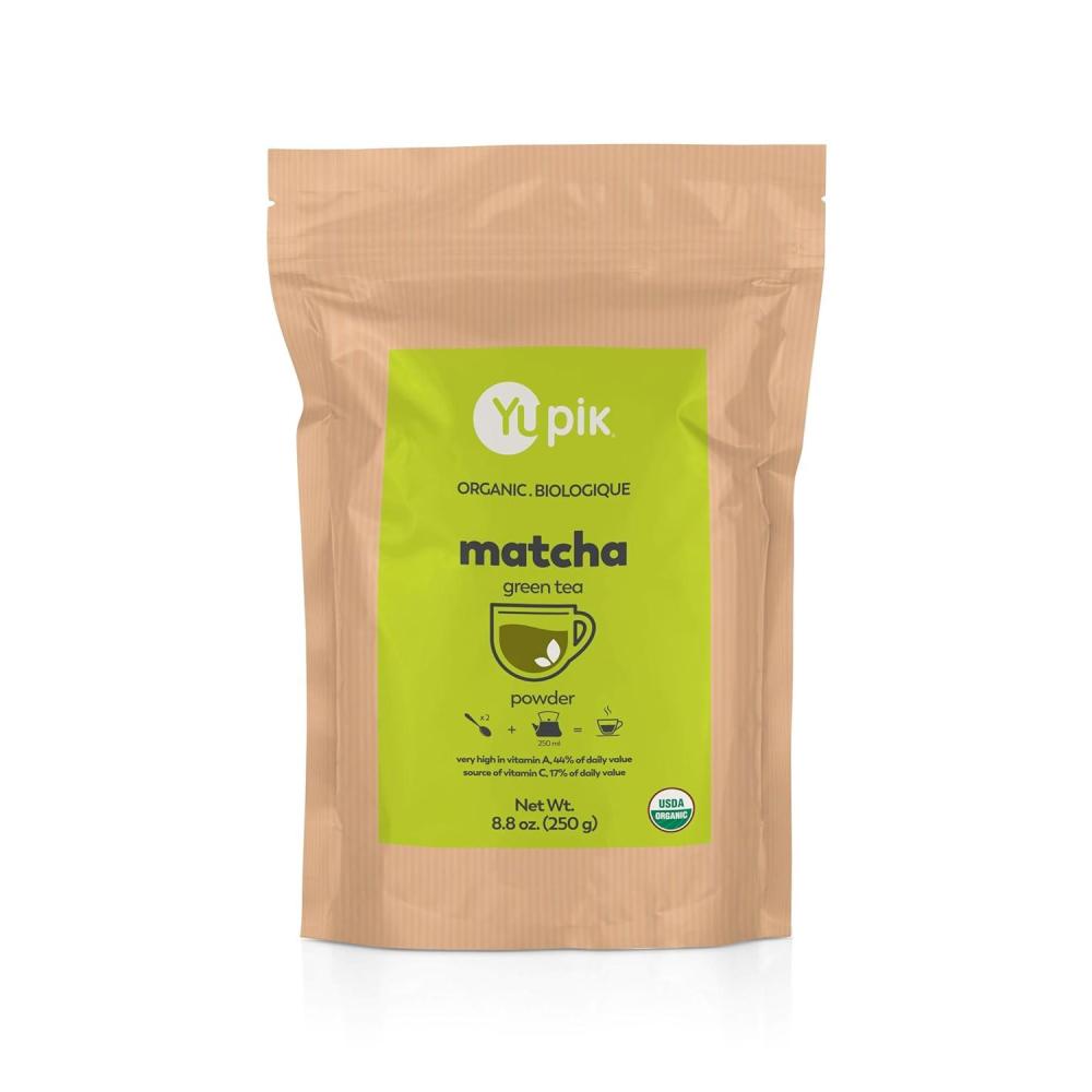 image:imageYupik Organic Japanese Matcha Green Tea Powder 88 oz USDA Certified NonGMO Vegan Raw Kosher GlutenFree Rich in Vitamin A Ideal for Beverages amp Baking881 Ounce Pack of 1