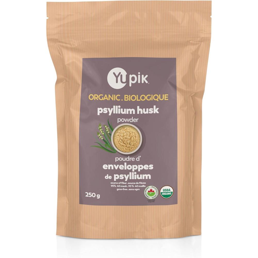 image:imageYupik Organic Psyllium Husk Powder 88oz 95 Purity Soluble Fiber USDA Certified NonGMO Vegan GlutenFree Unflavored PlantBased Coarse Milled Husk for Baking amp Digestive Health88 Ounce Pack of 1
