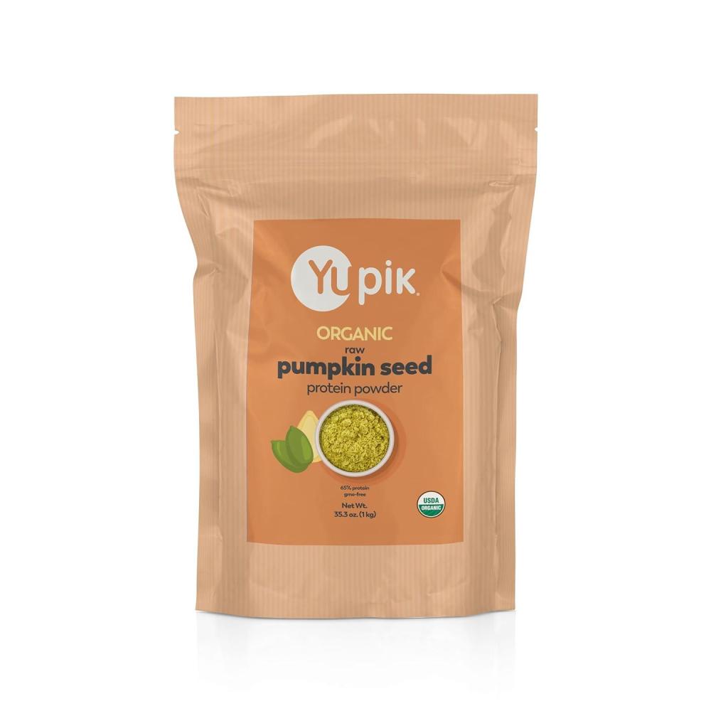 image:imageYupik Organic Raw Pumpkin Seed Protein Powder 65 Protein 22 lb 352 oz USDA Certified NonGMO Vegan GlutenFree Kosher High in Iron amp Fiber Superfood for Shakes amp Baking22 Pound Pack of 1