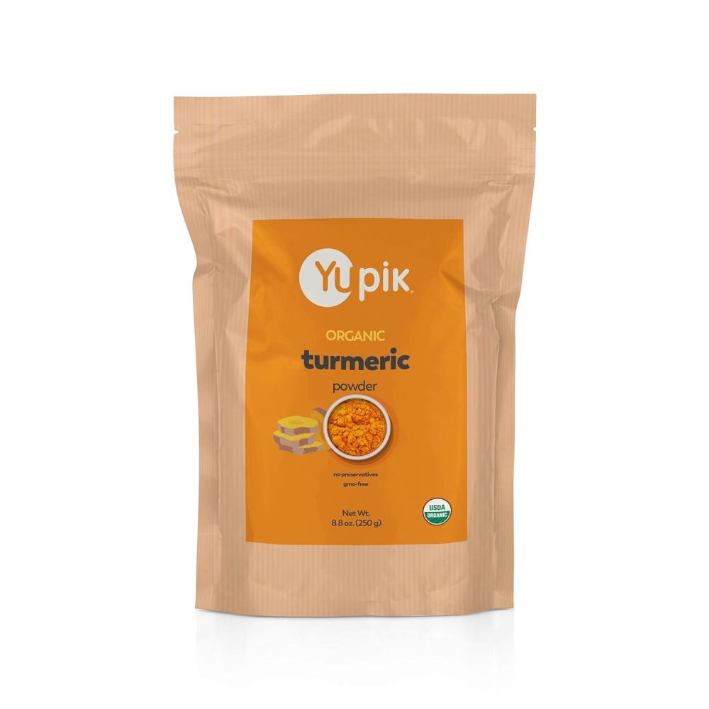 image:imageYupik Organic Turmeric Powder Curcuma Powder 88 OZ USDA Certified Superfood Spice NonGMO Vegan GlutenFree Kosher Rich in Curcumin High in Magnesium amp Iron Good for Smoothies amp Baking