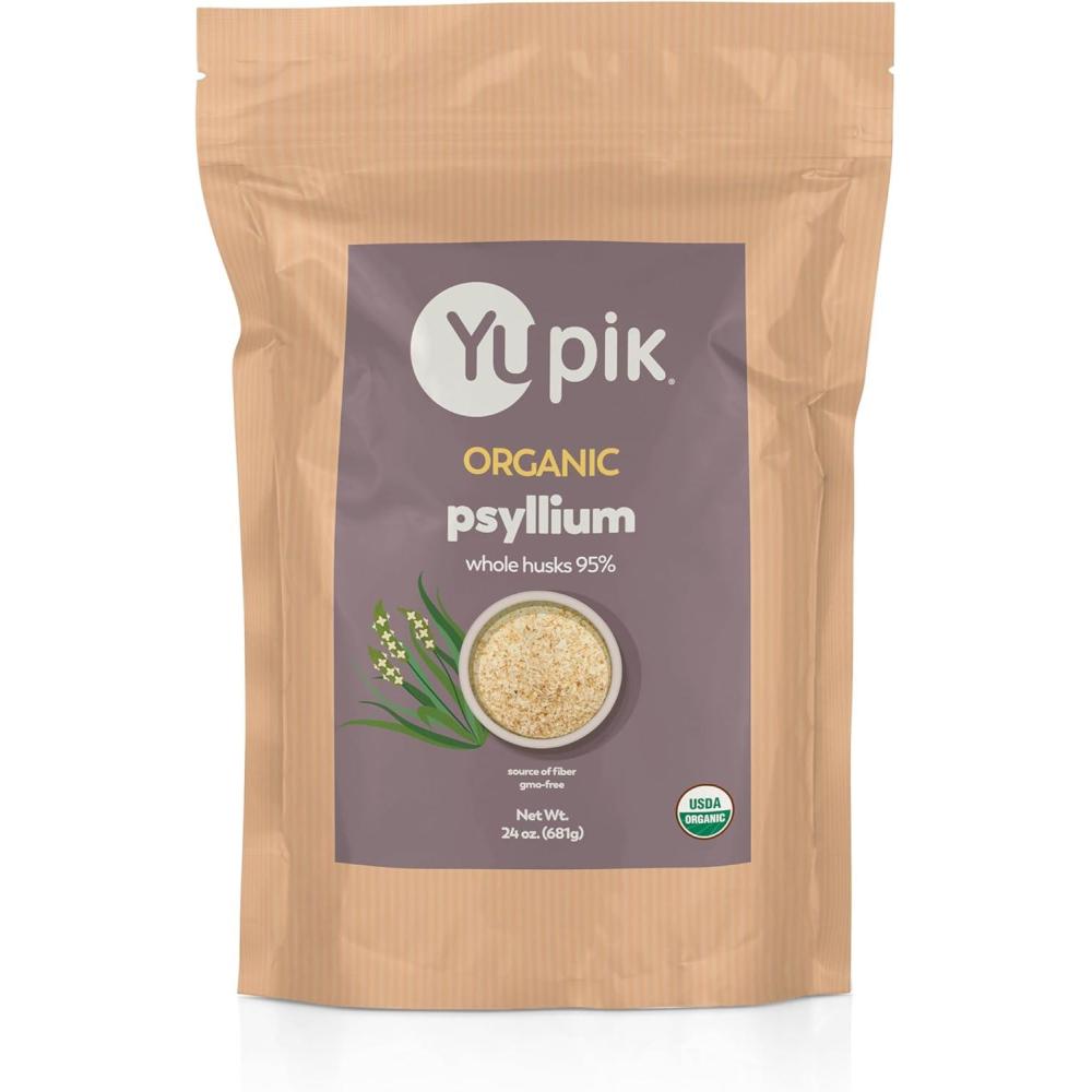image:imageYupik Organic Whole Husk Psyllium 88 Oz 95 Purity Soluble Fiber USDA Certified NonGMO Kosher GlutenFree SugarFree amp FatFree Unflavored PlantBased Ideal for Oatmeal amp Cereal15 Pound Pack of 1