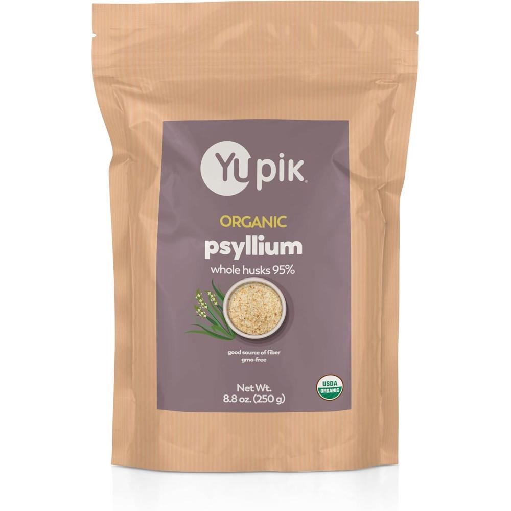 image:imageYupik Organic Whole Husk Psyllium 88 Oz 95 Purity Soluble Fiber USDA Certified NonGMO Kosher GlutenFree SugarFree amp FatFree Unflavored PlantBased Ideal for Oatmeal amp Cereal88 Ounce Pack of 6