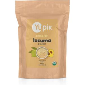 Yupik Organic Lucuma Powder, 8.8 oz, USDA Certified, Gluten-Free, Vegan, Kosher, Non-GMO, Nutritious Superfood & Natural Sweetener with Maple Flavor, Low-Glycemic, Ideal for Beverages & Baking(8.8 Ounce (Pack of 1))