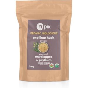 Yupik Organic Psyllium Husk Powder 8.8oz, 95% Purity, Soluble Fiber, USDA Certified, Non-GMO, Vegan, Gluten-Free, Unflavored, Plant-Based, Coarse Milled Husk for Baking & Digestive Health(8.8 Ounce (Pack of 1))