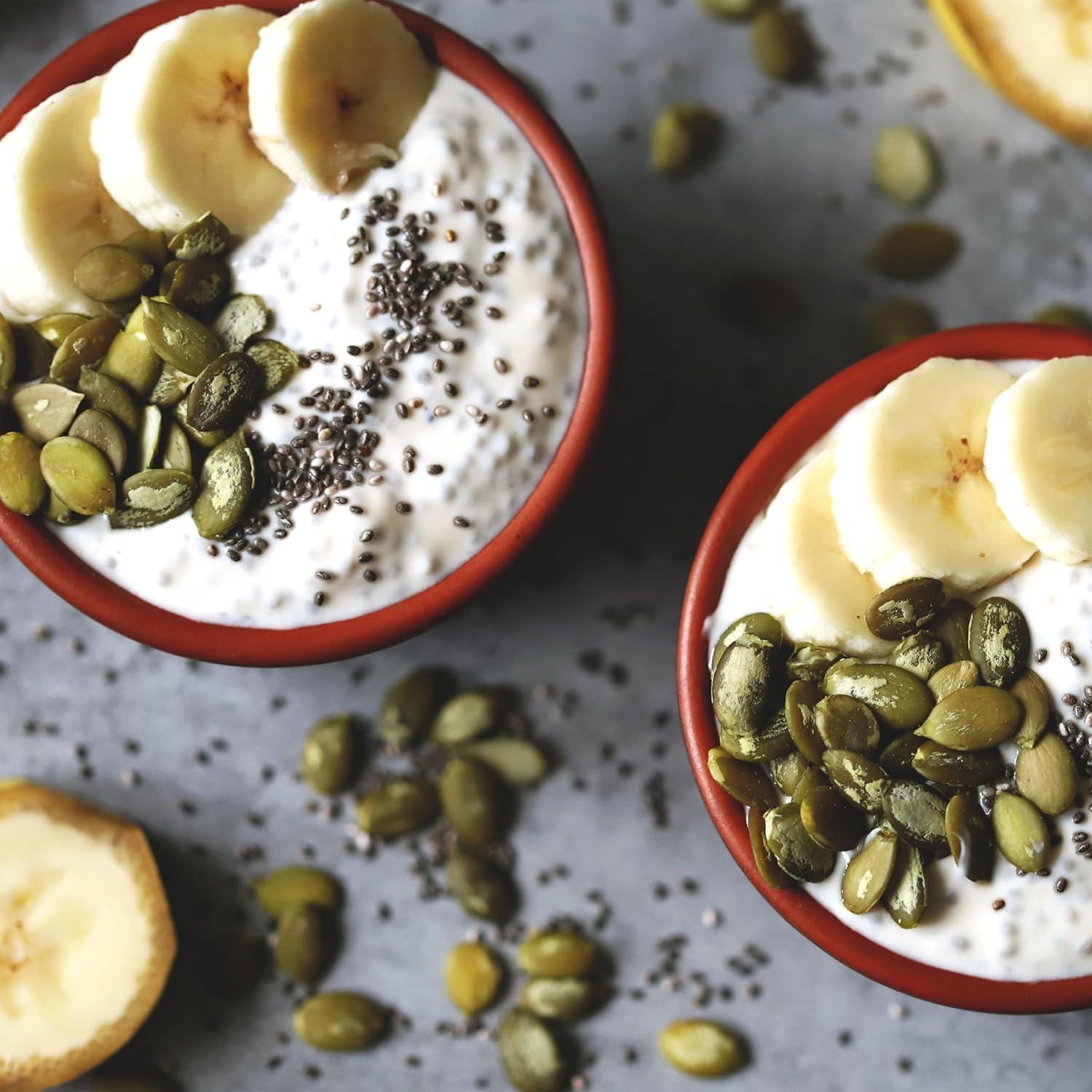 image:imageYupik Dry Roasted Pumpkin Seeds No Shell 22 lb 353 oz GlutenFree GMOFree Kosher Shelled Pepitas Unsalted OilFree PlantBased Protein Fiber Source Ideal for Baking amp Topping