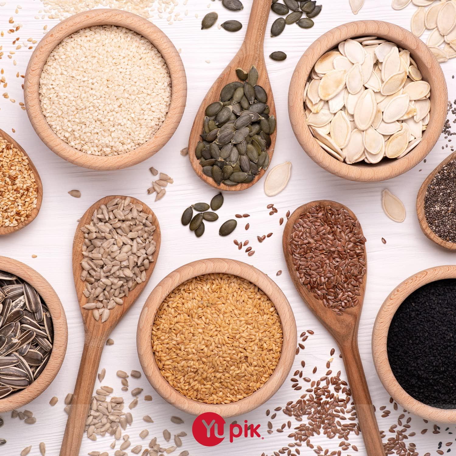 image:imageYupik Natural Sesame Seeds 22 lb 352 oz GlutenFree GMOFree Kosher Vegan Raw Unroasted Unsalted PlantBased Protein Source of Fiber amp Iron Ideal for Topping Cooking amp Baking22 Pound Pack of 1