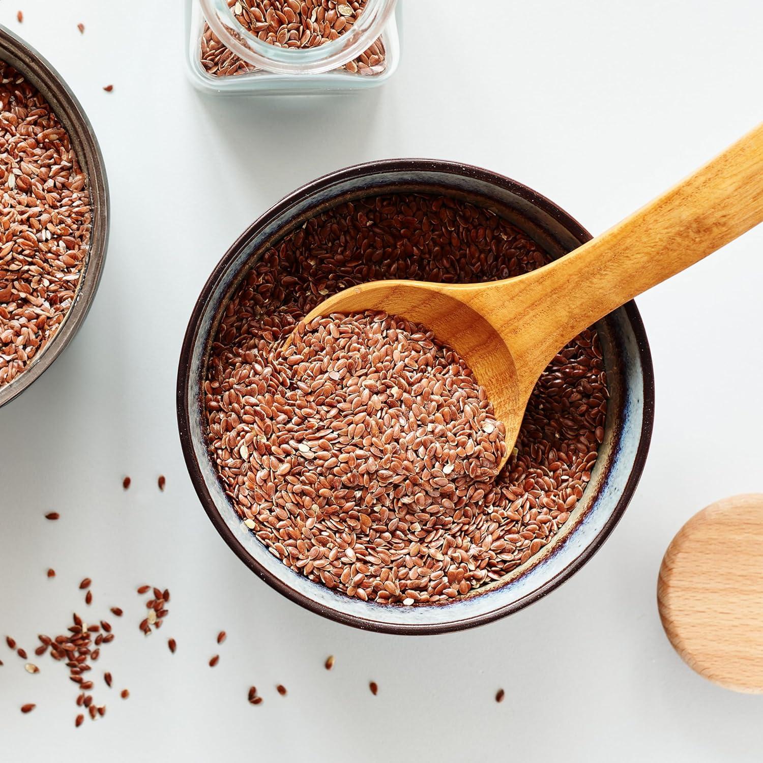image:imageYupik Organic Golden Flax Seeds 22 lb 352 oz GlutenFree NonGMO Kosher Raw Seeds Excellent Source of Fiber Source of Omega3 PlantBased Protein Ideal for Beverages Baking amp Topping22 Pound Pack of 1