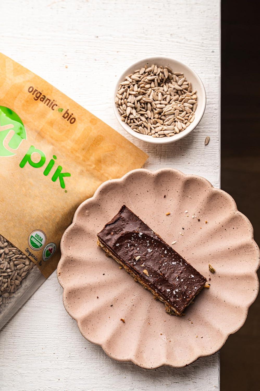 image:imageYupik Organic Sunflower Seeds No Shell 22 lb 352 oz NonGMO Vegan GlutenFree Kosher Raw Seeds SaltFree OilFree Source of Fiber amp Iron Healthy Snack Ideal for Baking amp Topping22 Pound Pack of 1