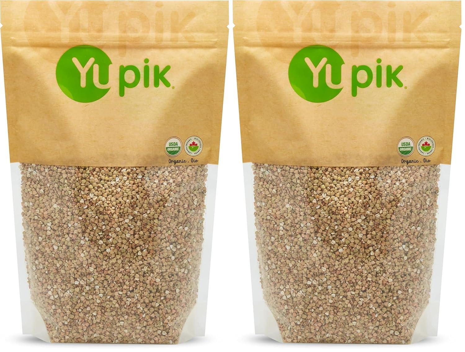 image:imageYupik Organic White Buckwheat Hulled 22 lb 352 oz GlutenFree NonGMO Kosher Vegan Whole Raw Groats Kasha WheatFree SaltFree PlantBased Protein Source of Fiber For Baking Cookingbuckwheat
