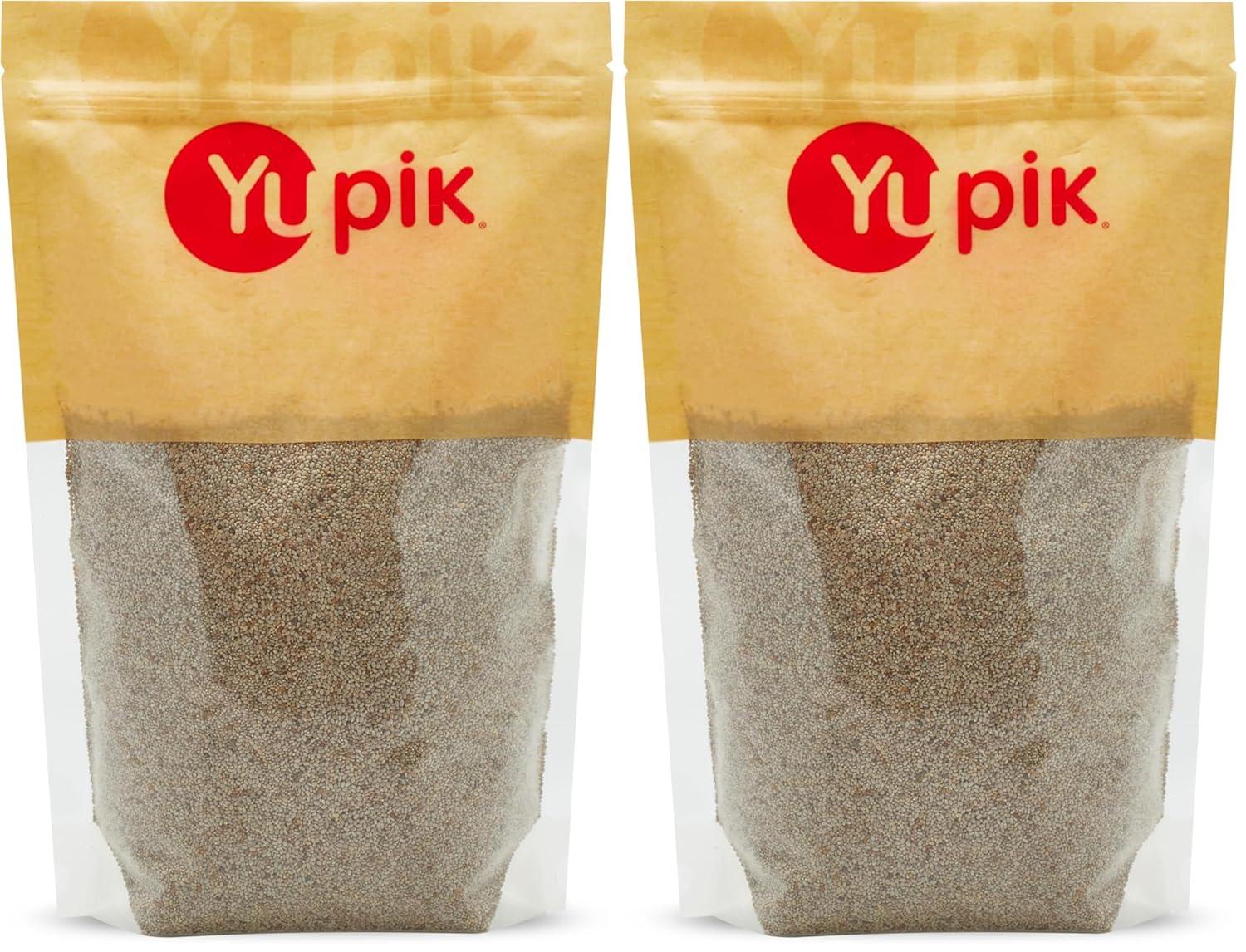 image:imageYupik Raw White Chia Seeds 22 lb 352 oz GlutenFree Kosher Vegan Natural Seeds PlantBased Superfood Rich in Fiber Source of Omega3 Ideal for Chia Pudding amp Smoothies Gels EasilyWhite Chia Seeds