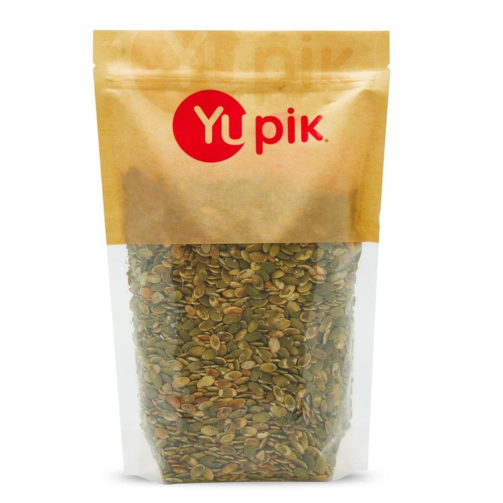 image:imageYupik Dry Roasted Pumpkin Seeds No Shell 22 lb 353 oz GlutenFree GMOFree Kosher Shelled Pepitas Unsalted OilFree PlantBased Protein Fiber Source Ideal for Baking amp Topping