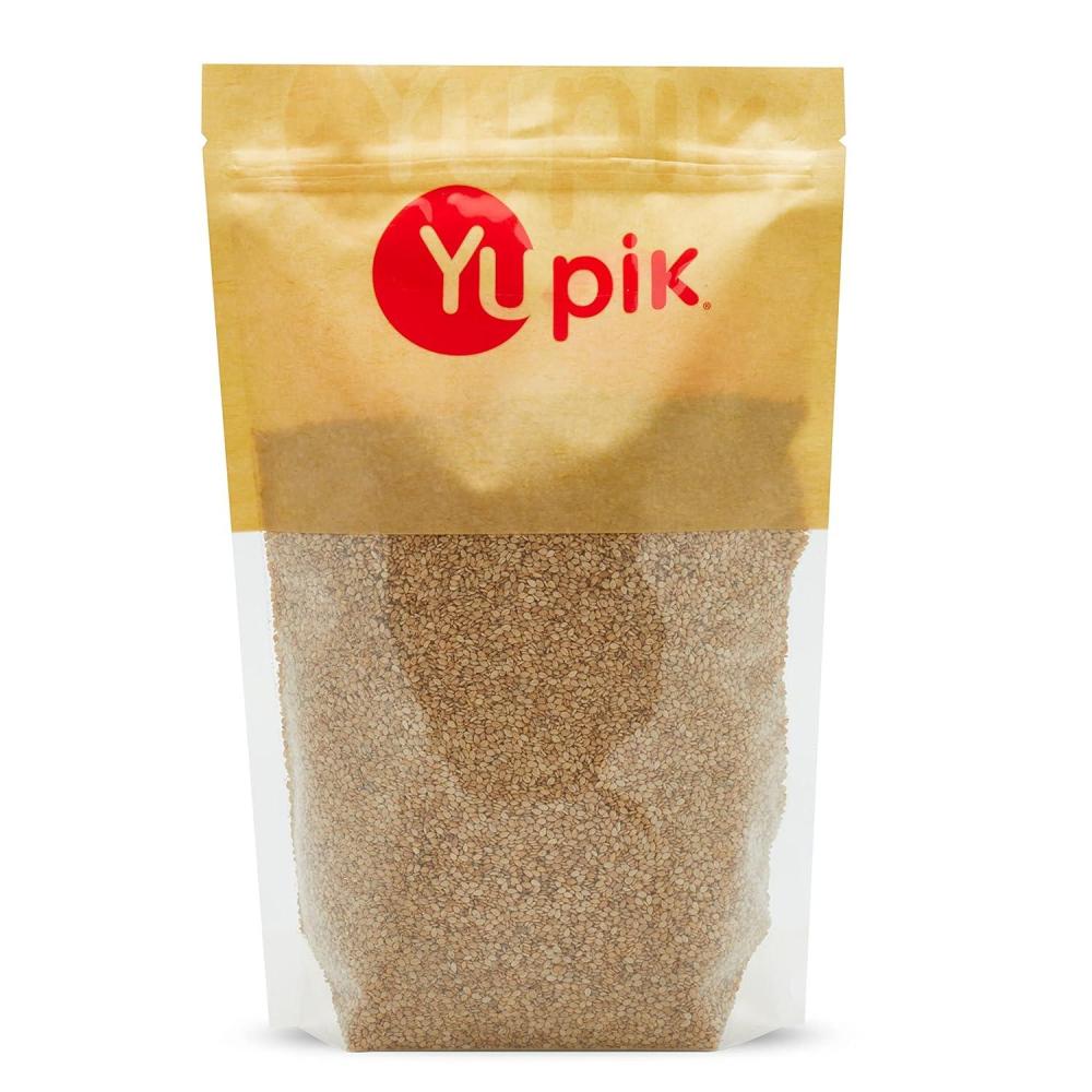 image:imageYupik Natural Sesame Seeds 22 lb 352 oz GlutenFree GMOFree Kosher Vegan Raw Unroasted Unsalted PlantBased Protein Source of Fiber amp Iron Ideal for Topping Cooking amp Baking22 Pounds Pack of 6
