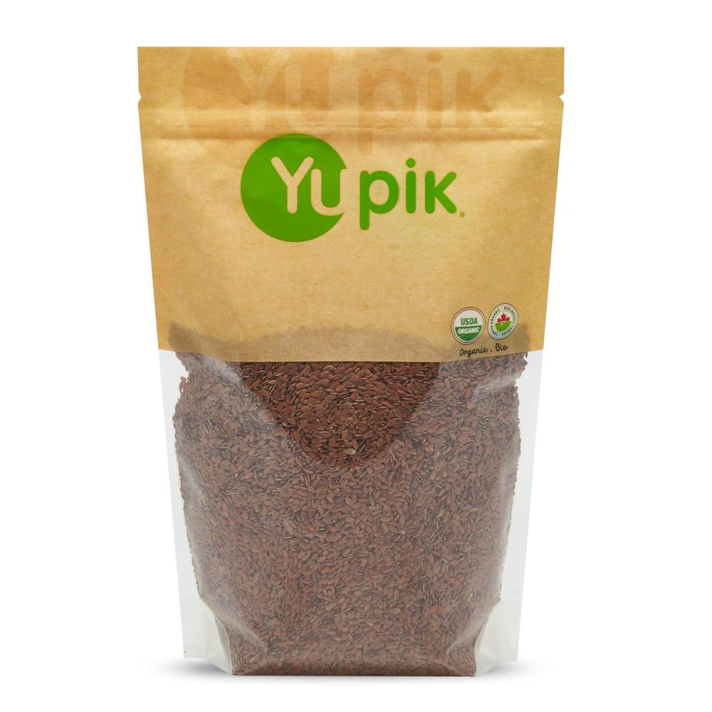 image:imageYupik Organic Golden Flax Seeds 22 lb 352 oz GlutenFree NonGMO Kosher Raw Seeds Excellent Source of Fiber Source of Omega3 PlantBased Protein Ideal for Beverages Baking amp Topping22 lb Pack Of 6