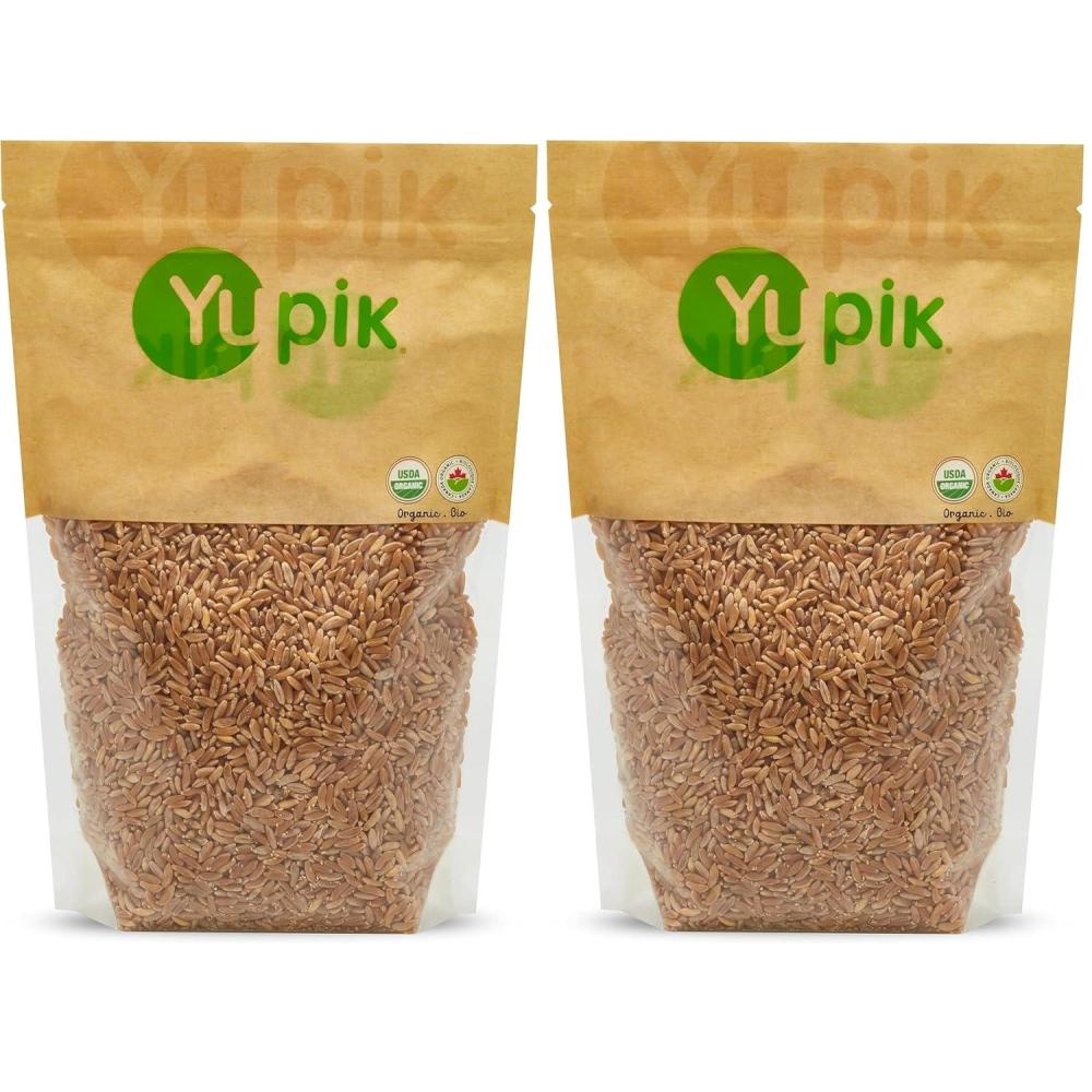 image:imageYupik Organic Kamut Grains 22 lb 352 oz NonGMO Vegan Kosher Raw Whole Grains Khorasan Wheat Nutty Flavor Source of Fiber amp Iron Ideal for Cooking amp Sprouting22 Pound Pack of 2