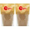 Yupik Natural Sesame Seeds, 2.2 lb (35.2 oz), Gluten-Free, GMO-Free, Kosher, Vegan, Raw, Unroasted, Unsalted, Plant-Based Protein, Source of Fiber & Iron, Ideal for Topping, Cooking & Baking(2.2 Pound (Pack of 2))